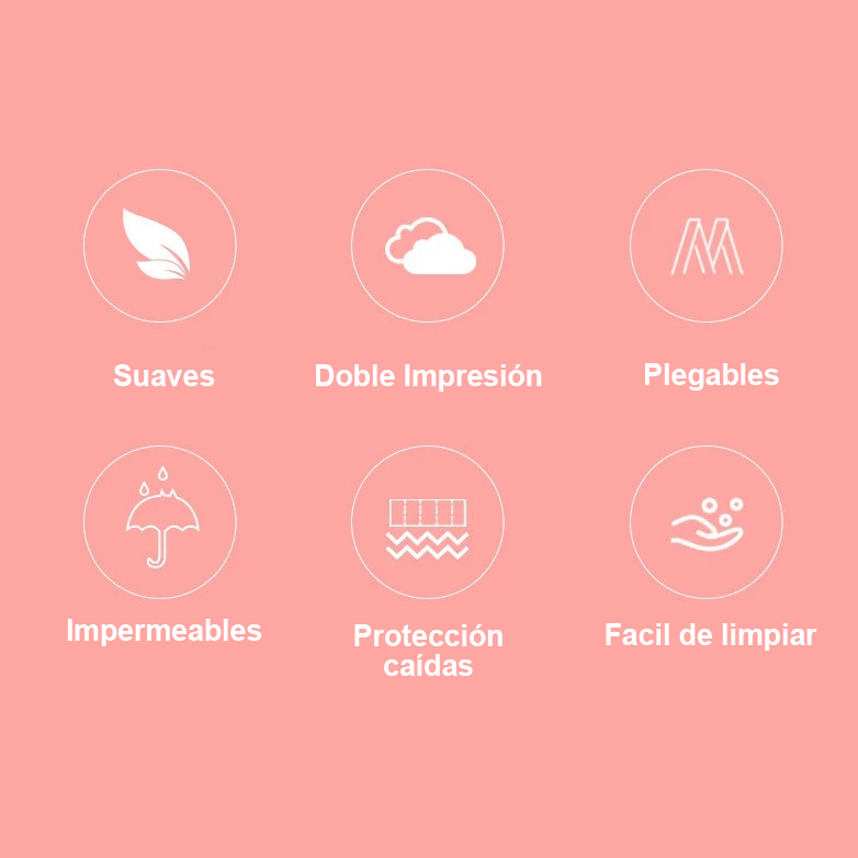 Tapete Antigolpe Plegable Doble faz Bebe