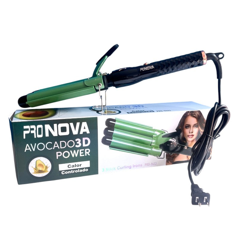 Rizador 3 tubos barril Pro 9633 Aguacate