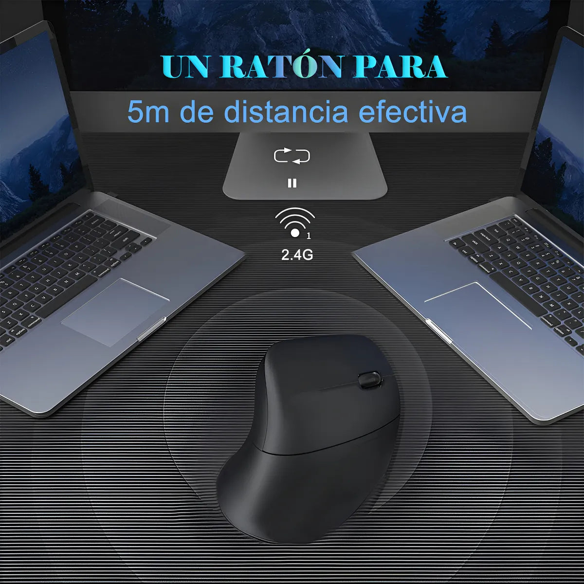 Mouse Vertical Ergonómico C18