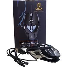 MOUSE GAMER RGB LINX 3D DPI 3200DPI NEGR