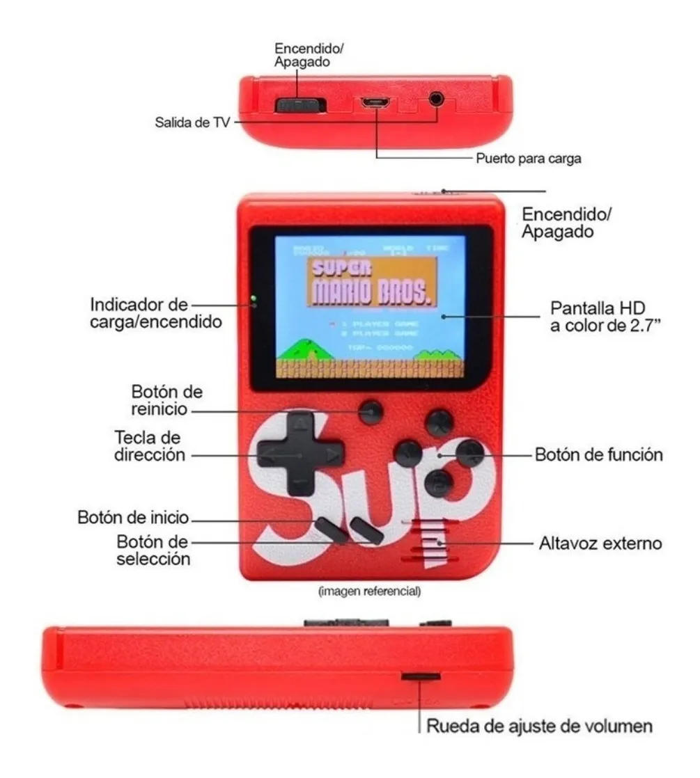 Juego Game Boy 400 Juegos + Control