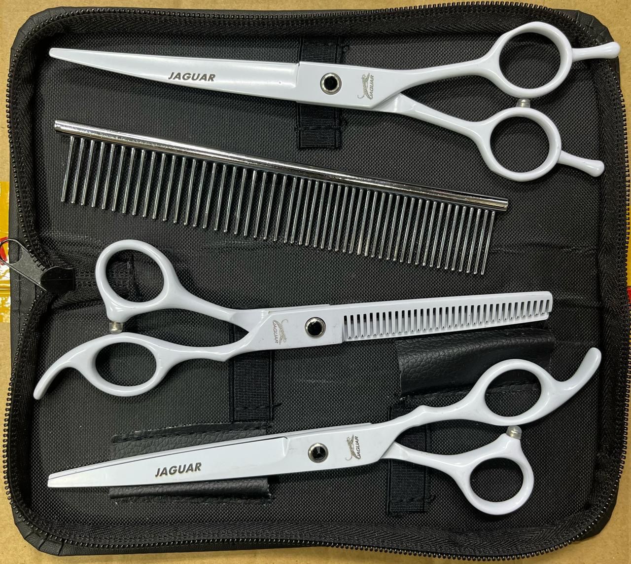 KIT TIJERAS X 3 MAS PEINE PARA MASCOTAS