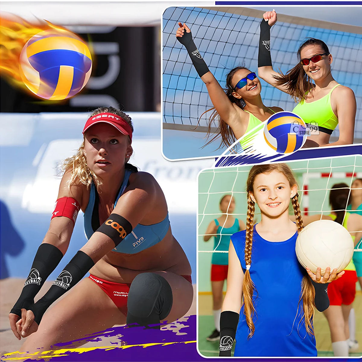 Mangas Con Espuma Voleibol Deportivas