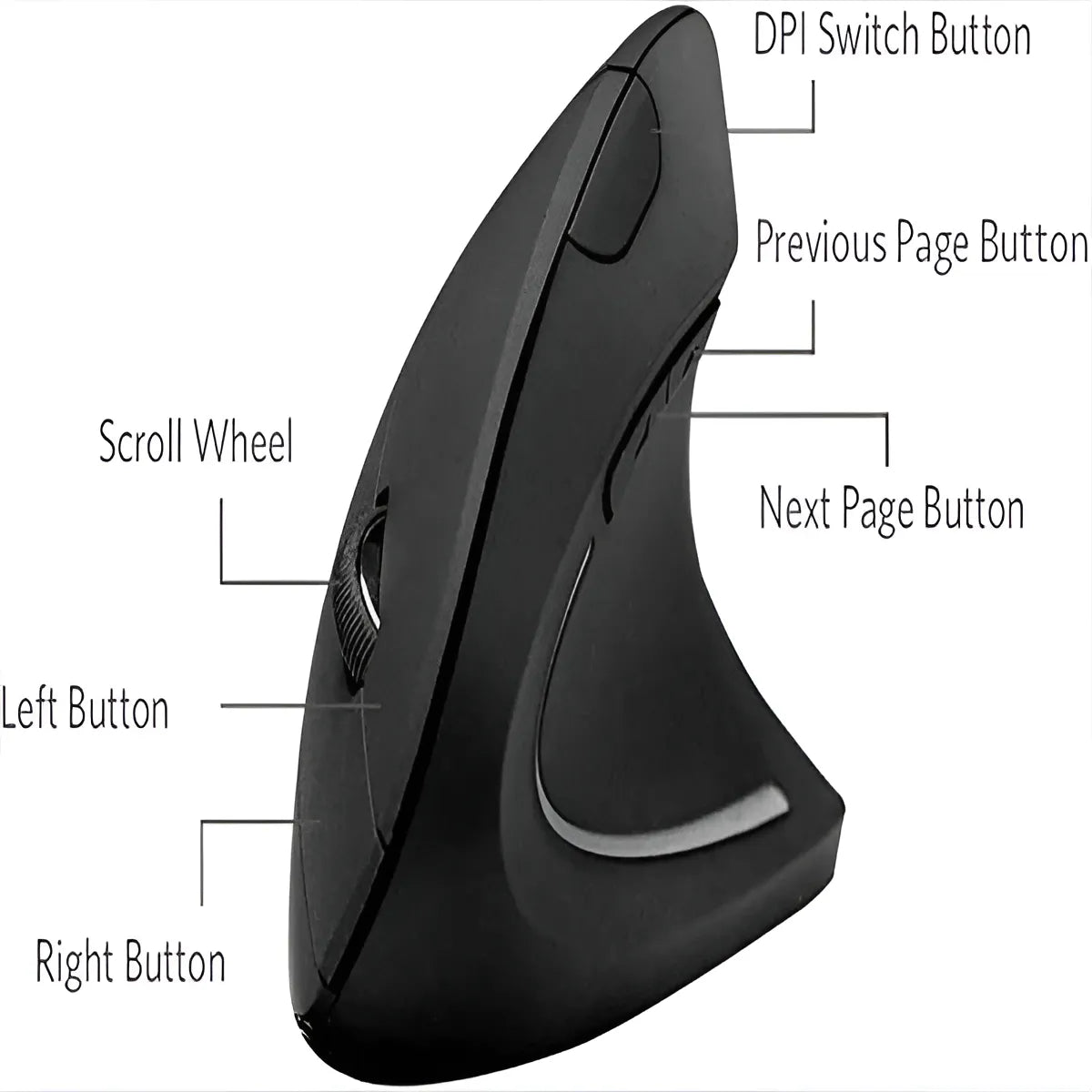 Mouse Vertical Ergonómico C18