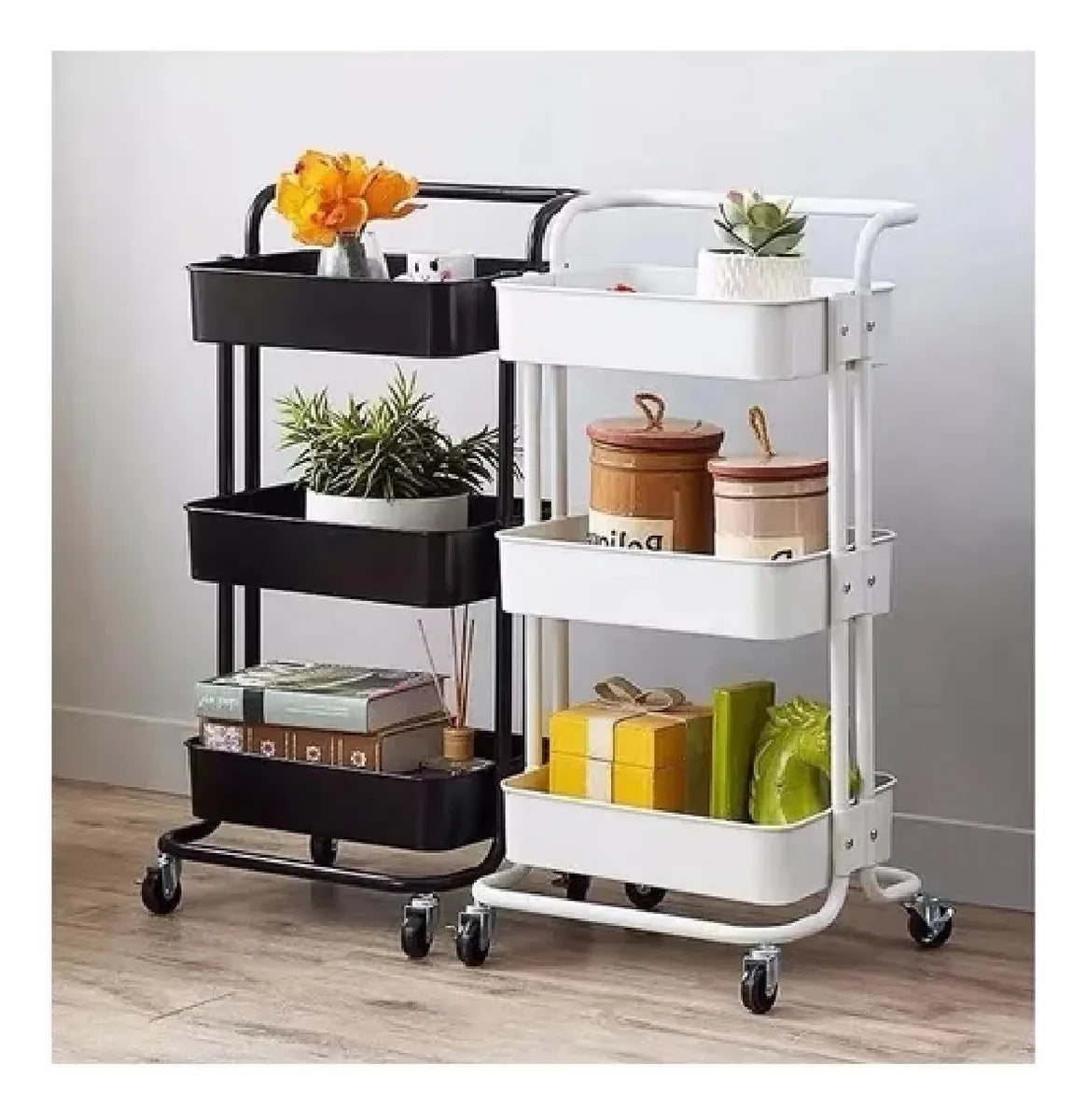 CARRITO ORGANIZADOR 3 NIVELES METALICO