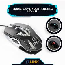 MOUSE GAMER RGB LINX 3D DPI 3200DPI NEGR